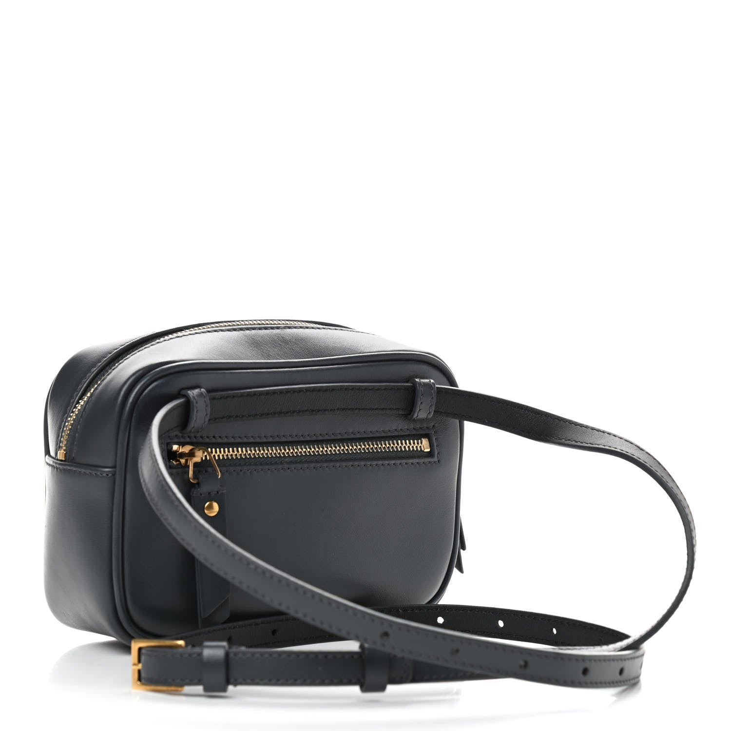 Saint Laurent Calfskin Matelasse Monogram Lou Belt Bag Smog 3 of 9