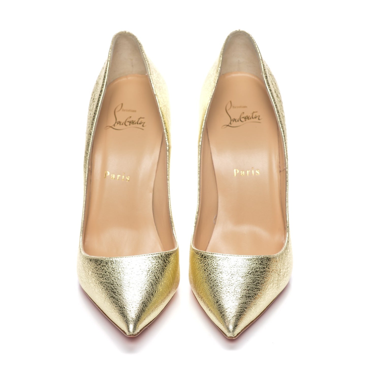 Metallic Crinkled So Kate 120 Pumps 38 Gold