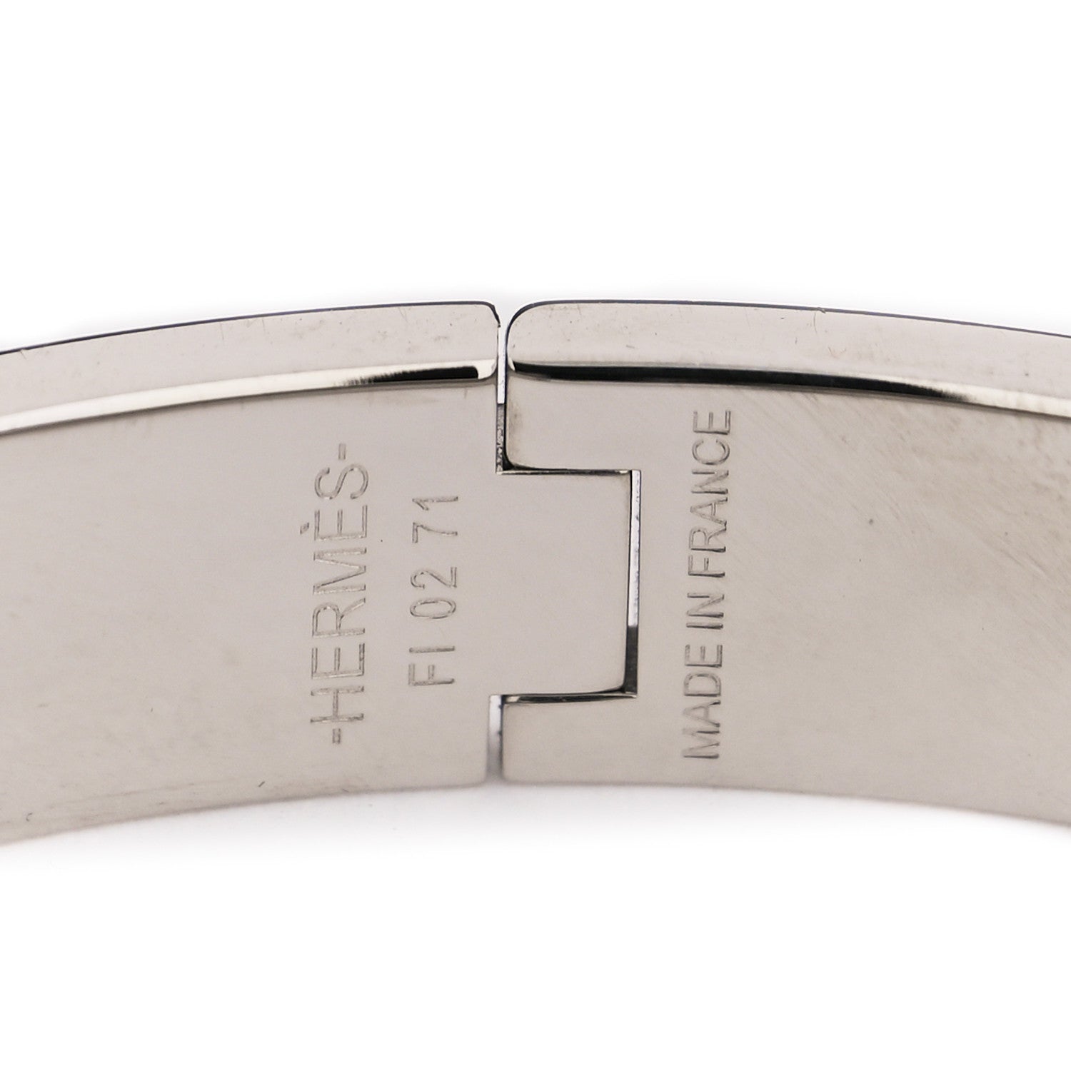 Hermes Enamel Narrow Clic Clac H Bracelet PM Parme 3 of 4