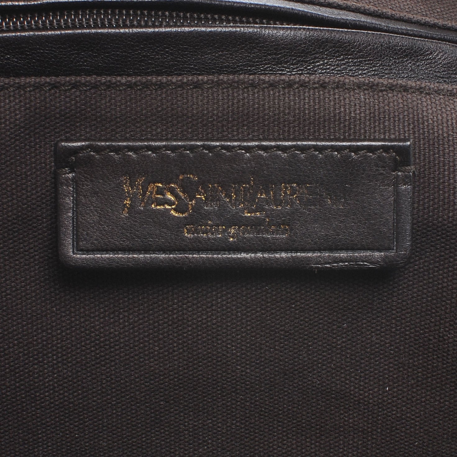 Saint Laurent Pebbled Lambskin Easy Sac Brown 6 of 7