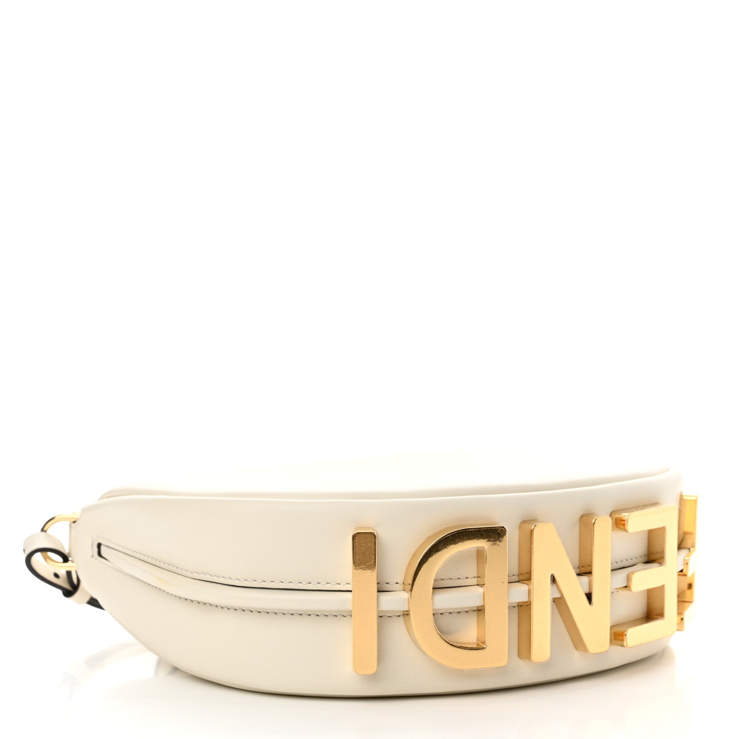 Fendi Vitello Grace Matte Mini Fendigraphy Hobo Bag White Ice 4 of 12