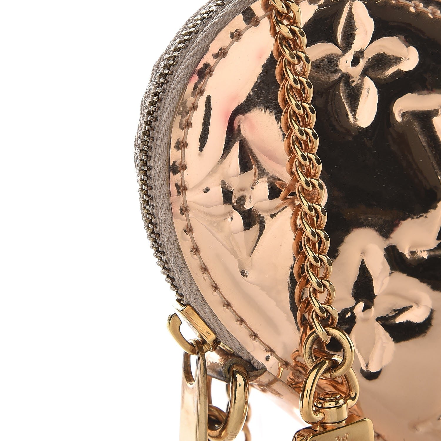 Louis Vuitton Monogram Miroir Heart Coin Purse Gold 7 of 7