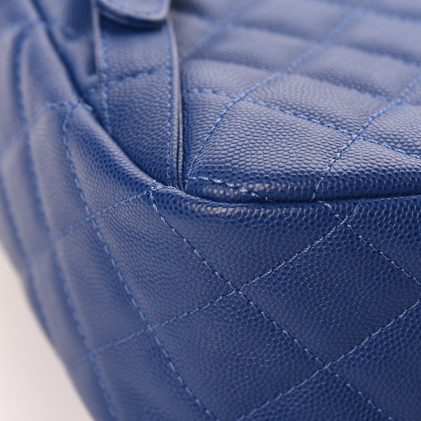 Caviar Quilted Large CC Day Backpack Blue
