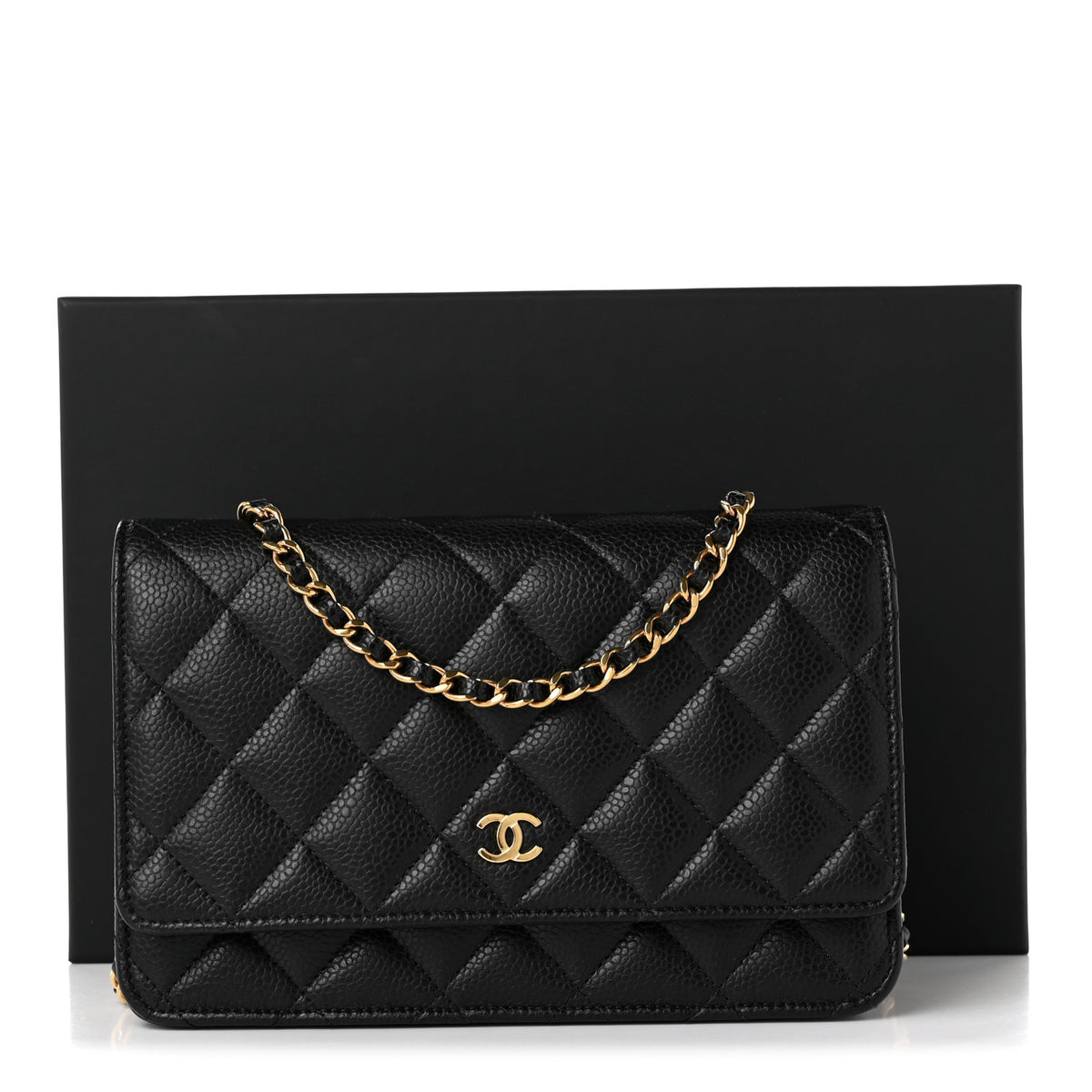 Chanel Caviar Quilted Wallet on Chain WOC Black 12 of 12