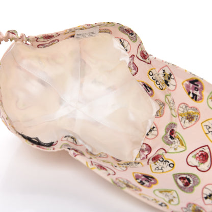 Chanel Canvas Coco Hearts Cap Hat M Pink 5 of 7