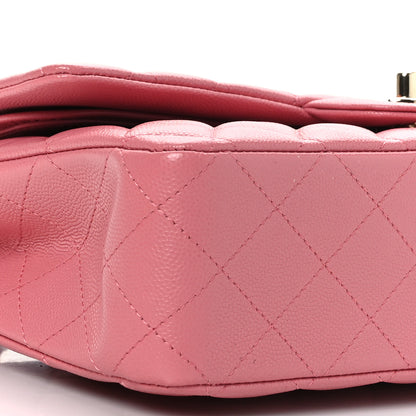 Chanel Caviar Quilted Medium Double Flap Pink 8 of 9