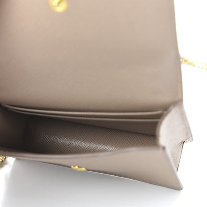 Prada Saffiano Card Holder With Chain Cammeo 5 of 10