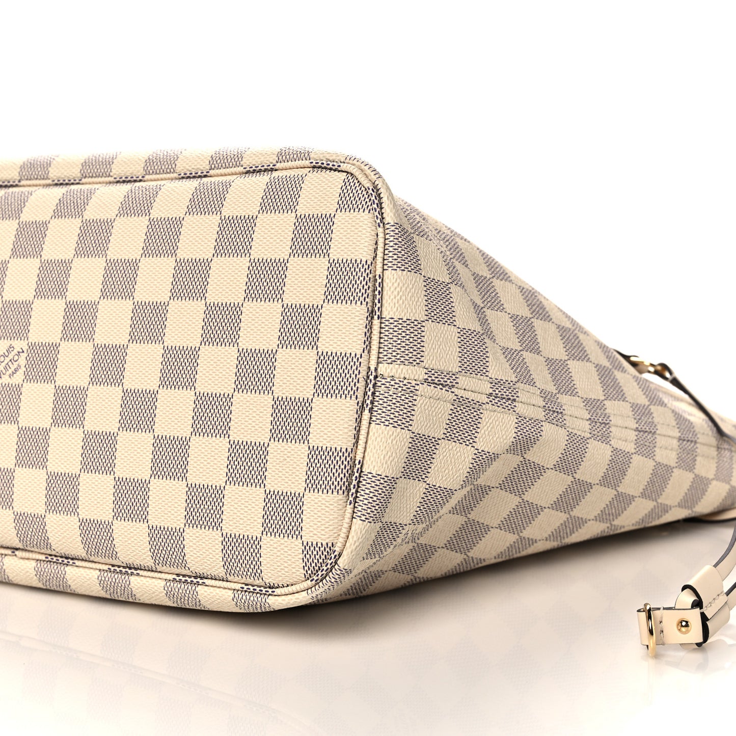 Damier Azur Braided Neverfull MM Pink