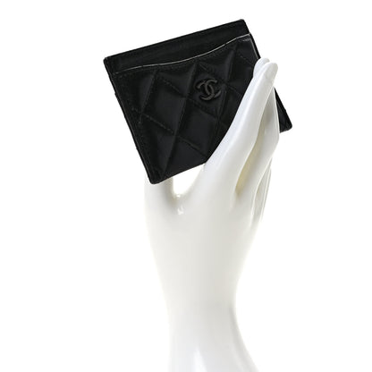 Chanel Lambskin Quilted Card Holder So Black 2 of 8