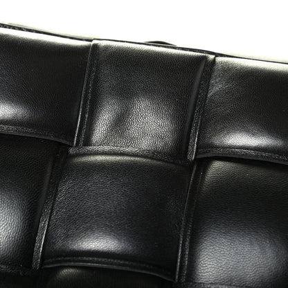 Bottega Veneta Lambskin Maxi Intreccio Padded Chain Cassette Crossbody Bag Black 5 of 7