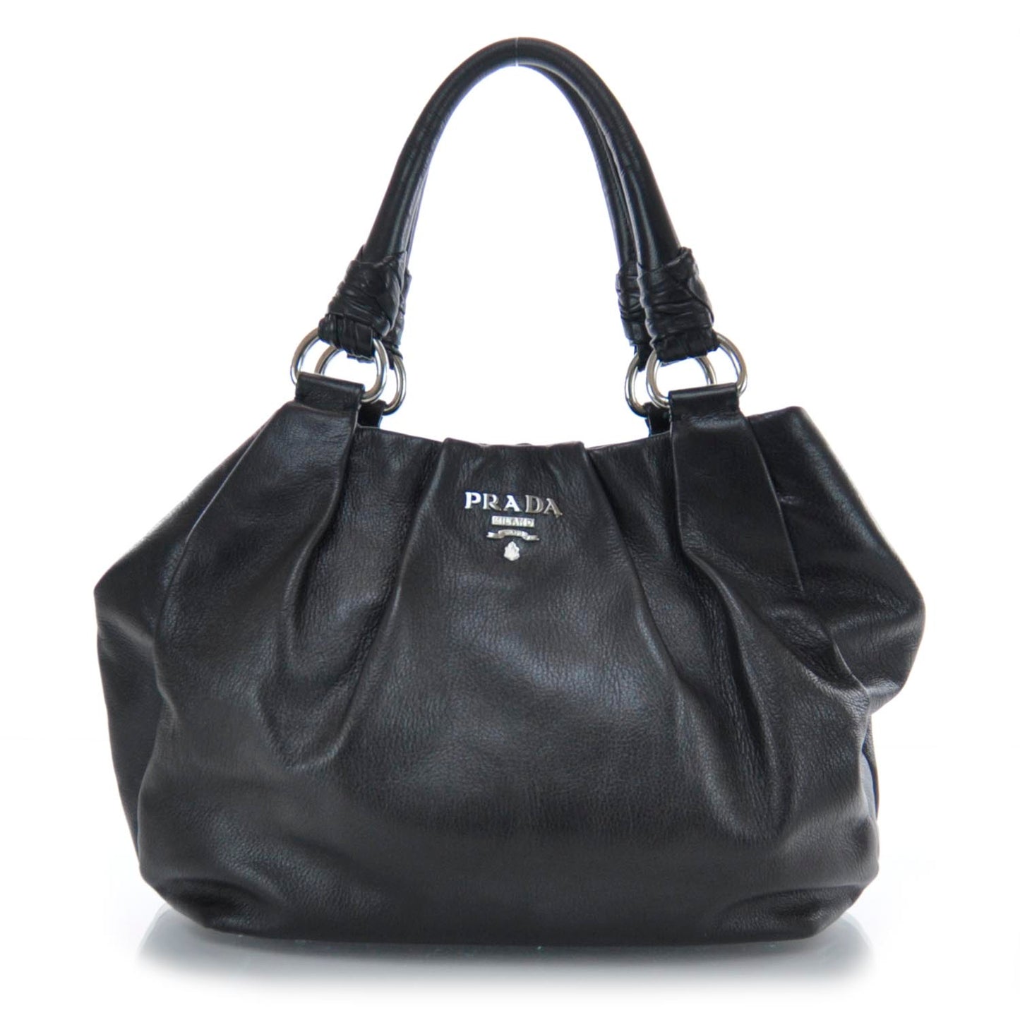 Leather Satchel Nero Black