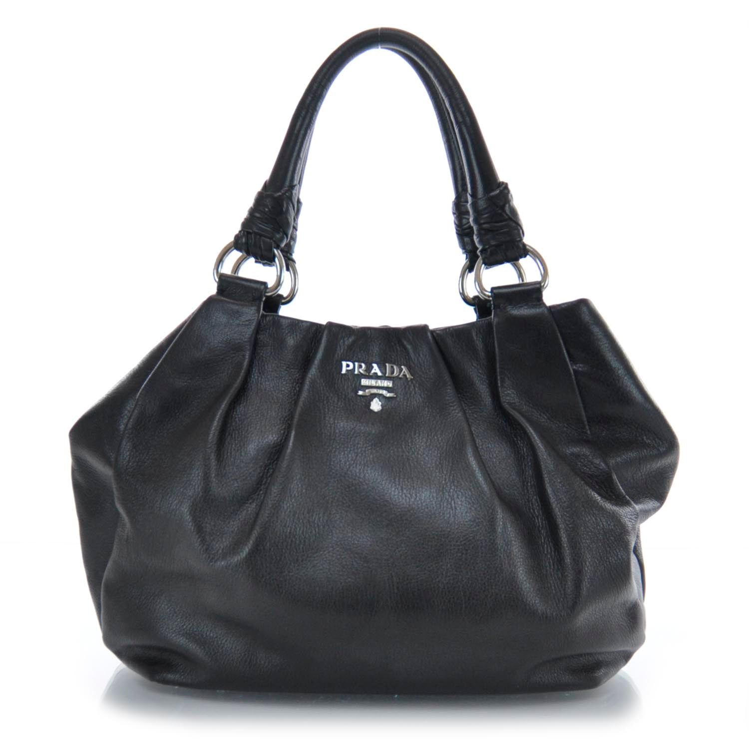 Prada Leather Satchel Nero Black 1 of 9