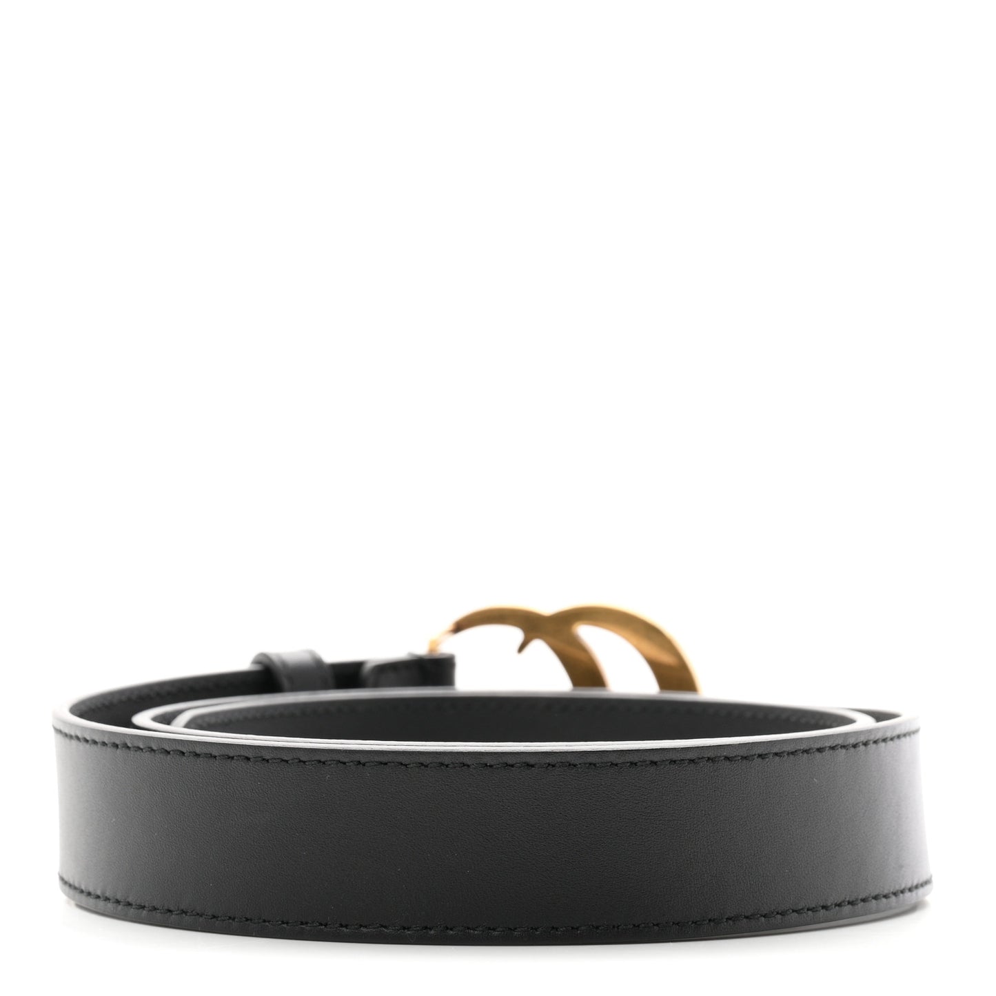 Calfskin Double G 30mm Belt 80 32 Black