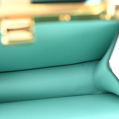 Fendi Shiny Nappa Petite Peekaboo I SEE U Satchel Spring Turquoise 6 of 12