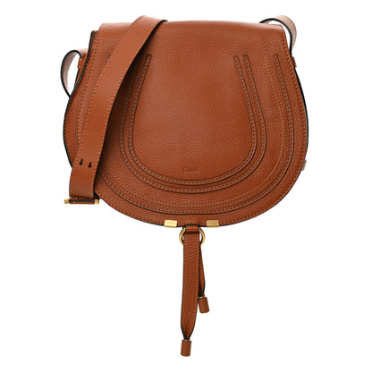Chloe Calfskin Medium Marcie Round Crossbody Bag Tan 1 of 13