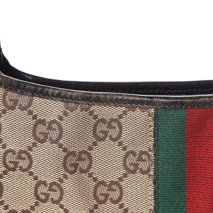 Gucci Monogram Web Jackie O Hobo 13 of 18