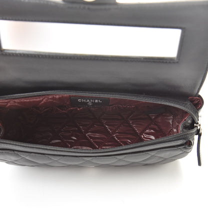 Chanel Lambskin Quilted Flap Cosmetic Case Black 5 of 9