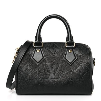 Louis Vuitton Empreinte Monogram Giant Speedy Bandouliere 20 Black 1 of 8