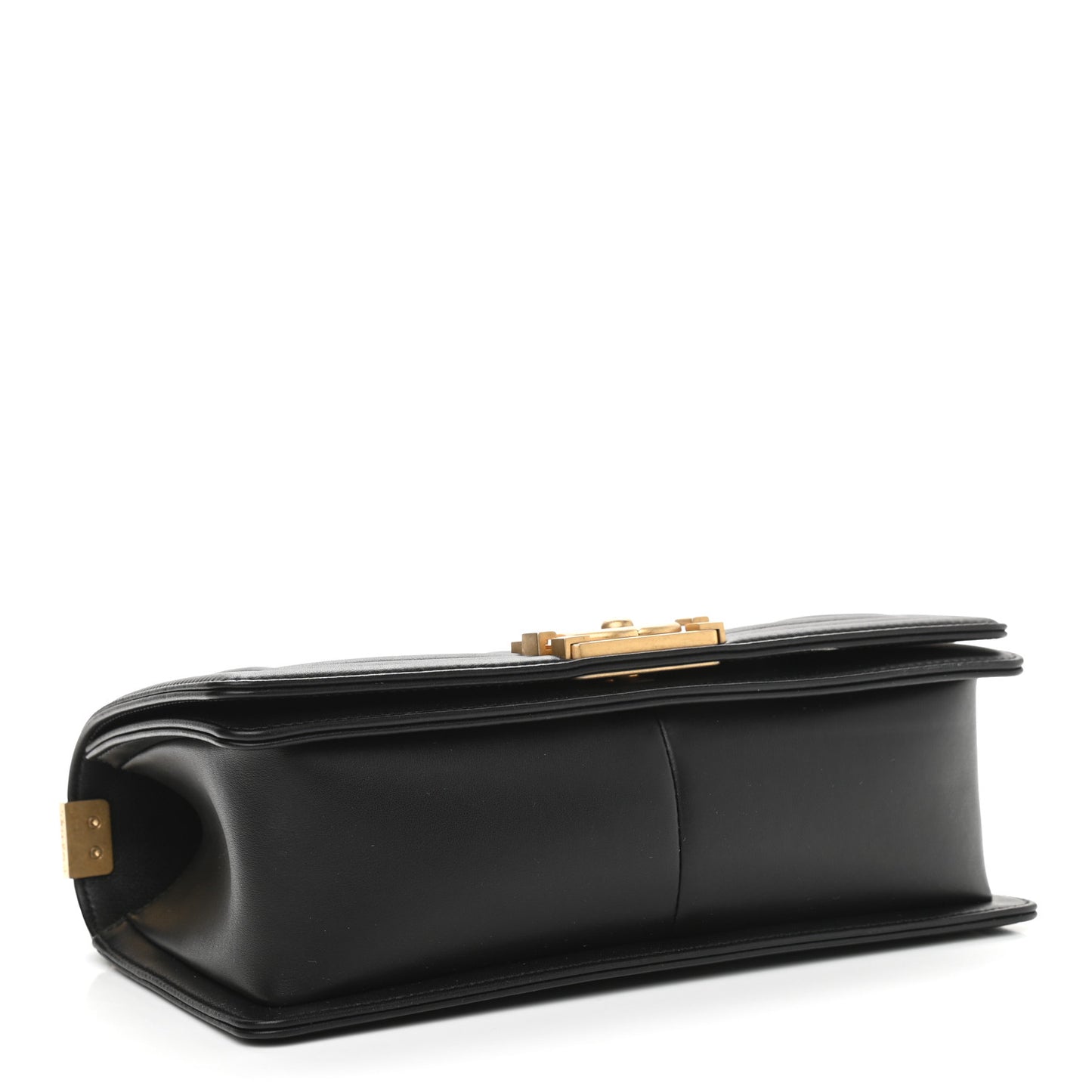 Calfskin Quilted Medium Boy Flap Black