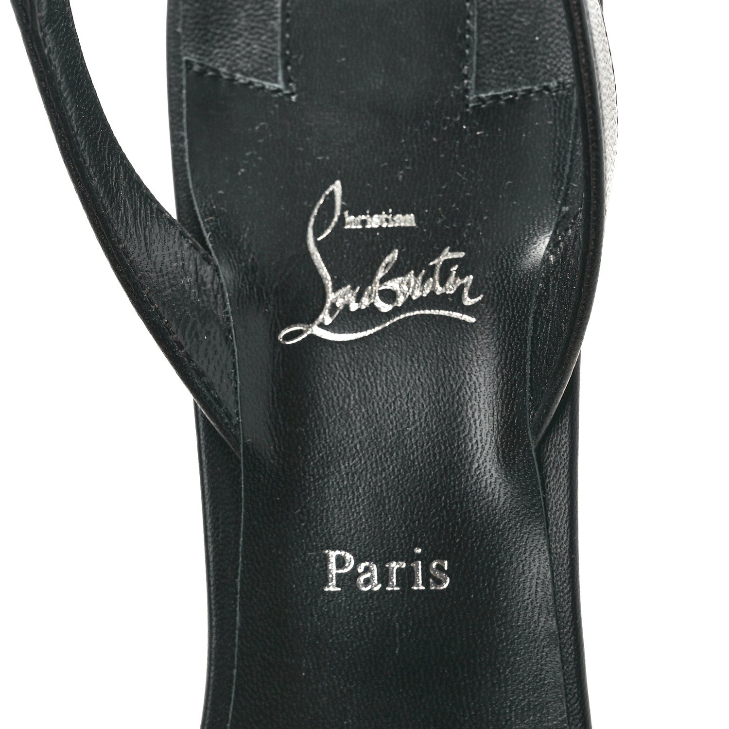 Christian Louboutin Calfskin O Kate Slingback 100 Pumps 39.5 Black 8 of 9