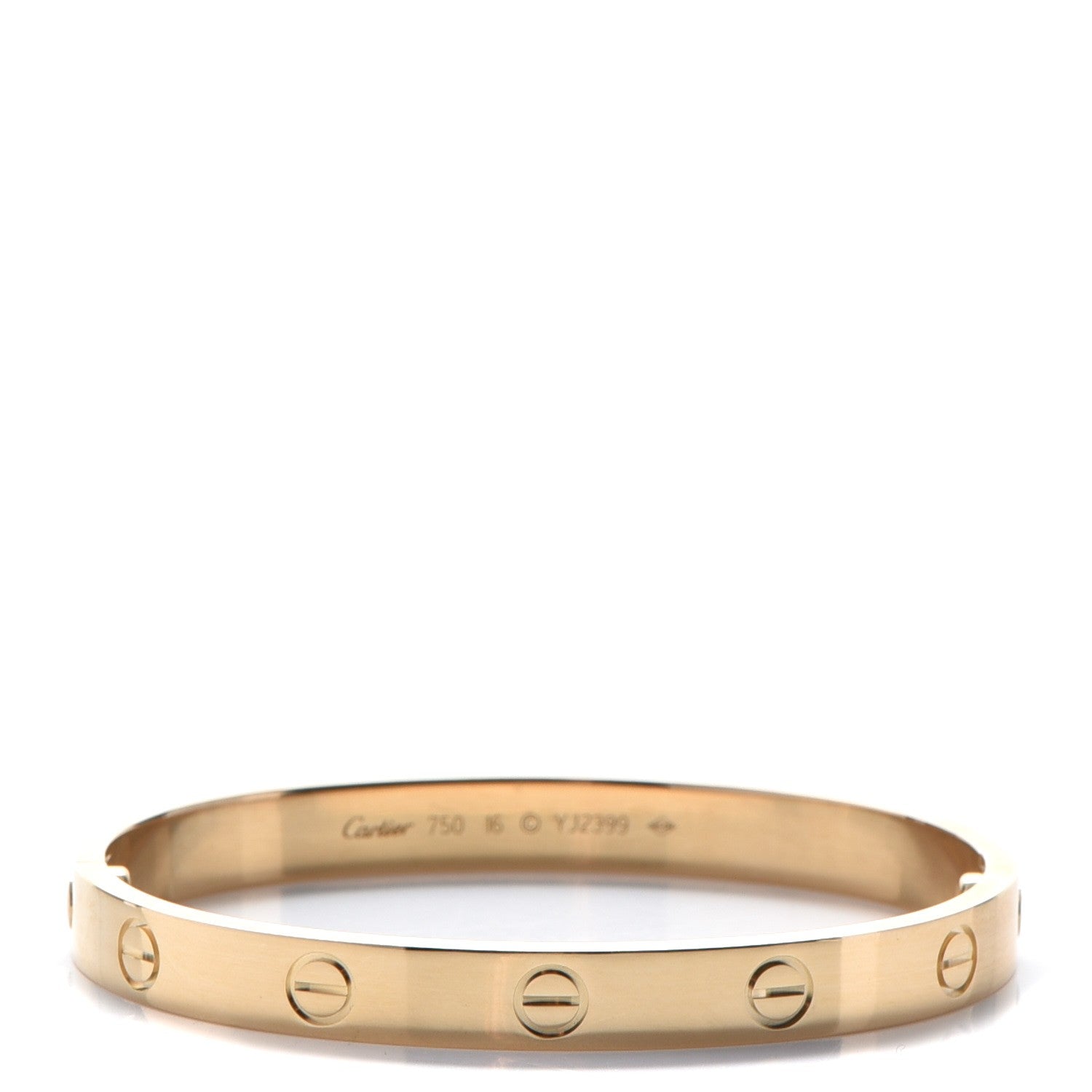 Cartier 18K Yellow Gold LOVE Bracelet 16 1 of 8