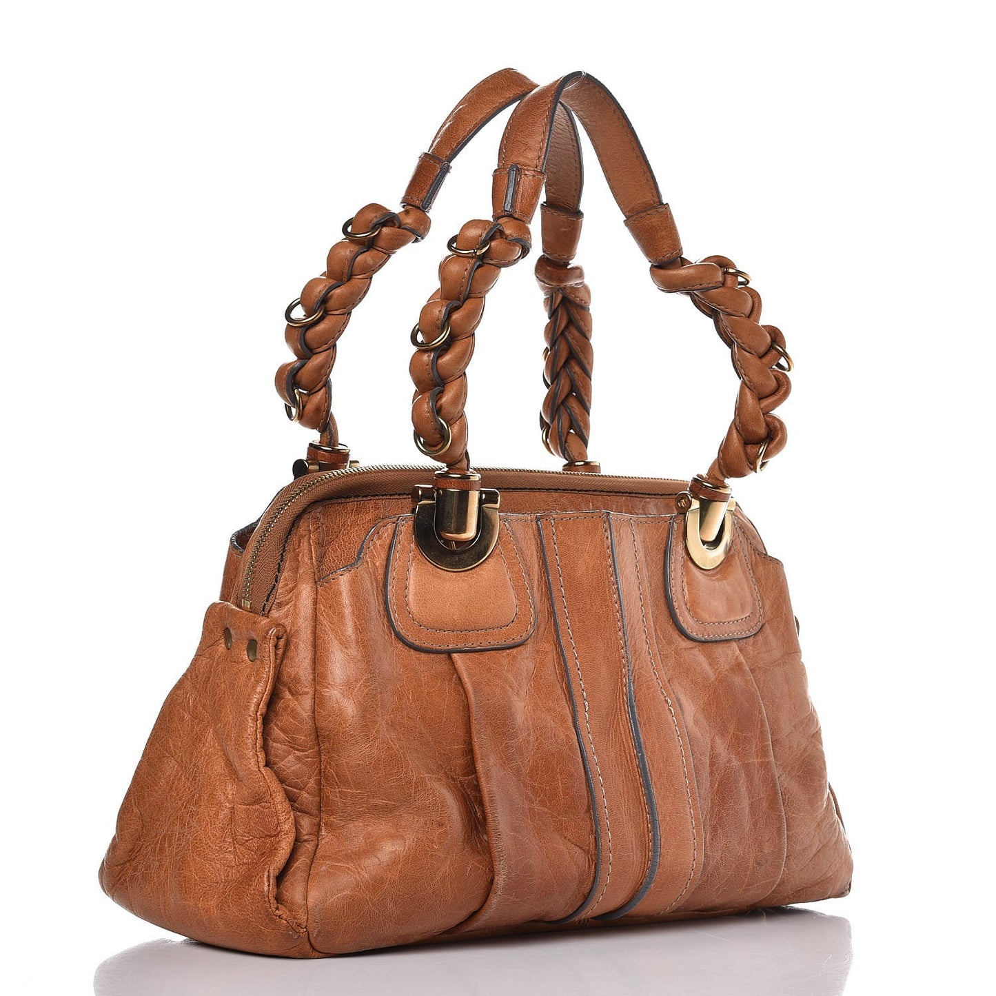 Lambskin Heloise Satchel Gazelle