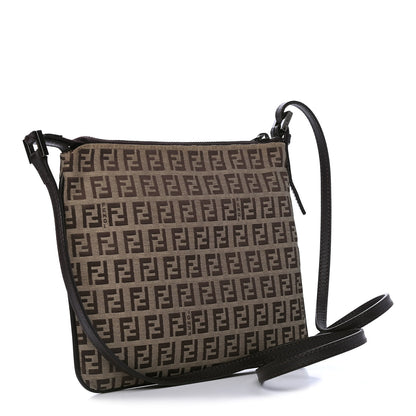 Fendi Zucchino Crossbody Dark Brown 2 of 5
