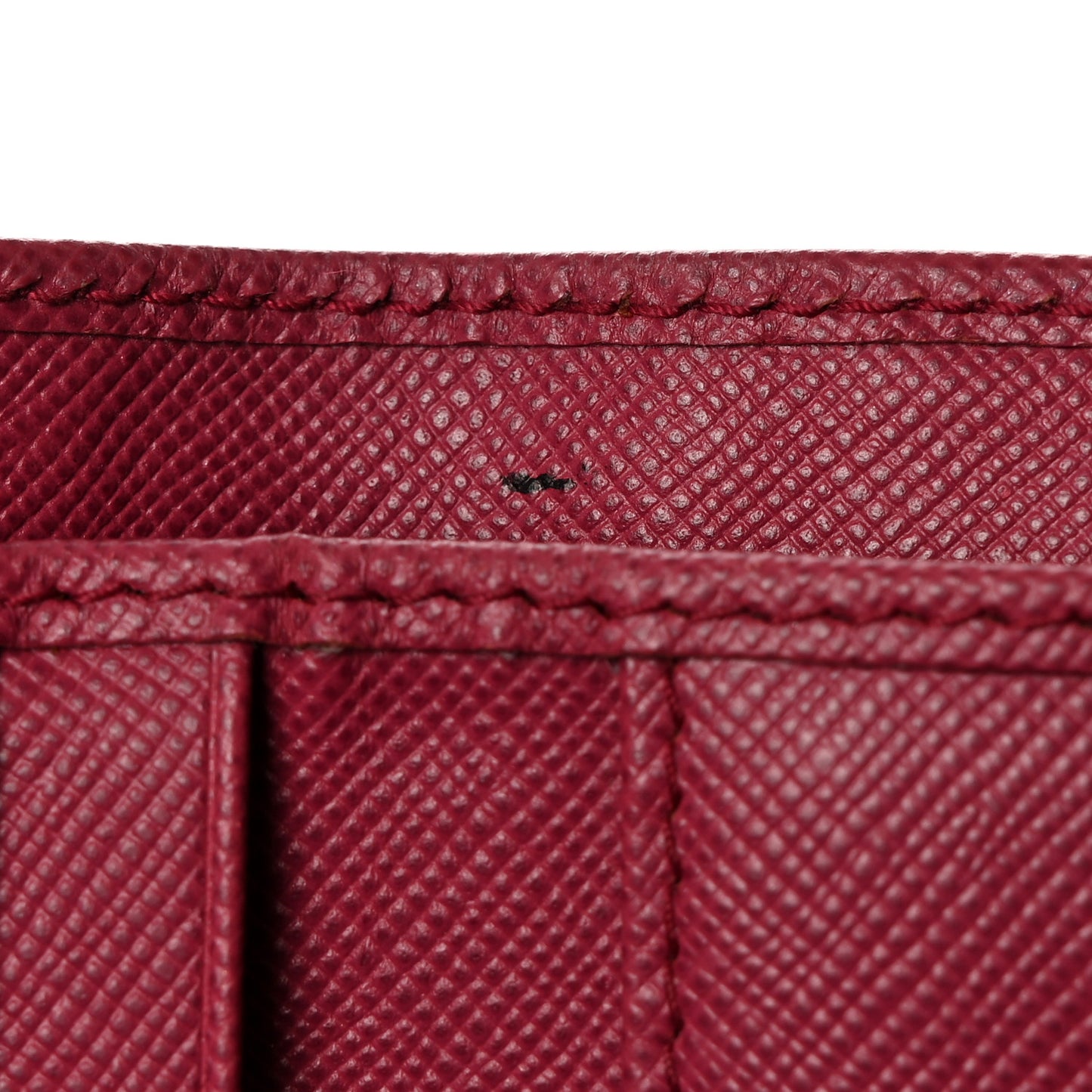 Saffiano Metal French Flap Compact Wallet Peonia