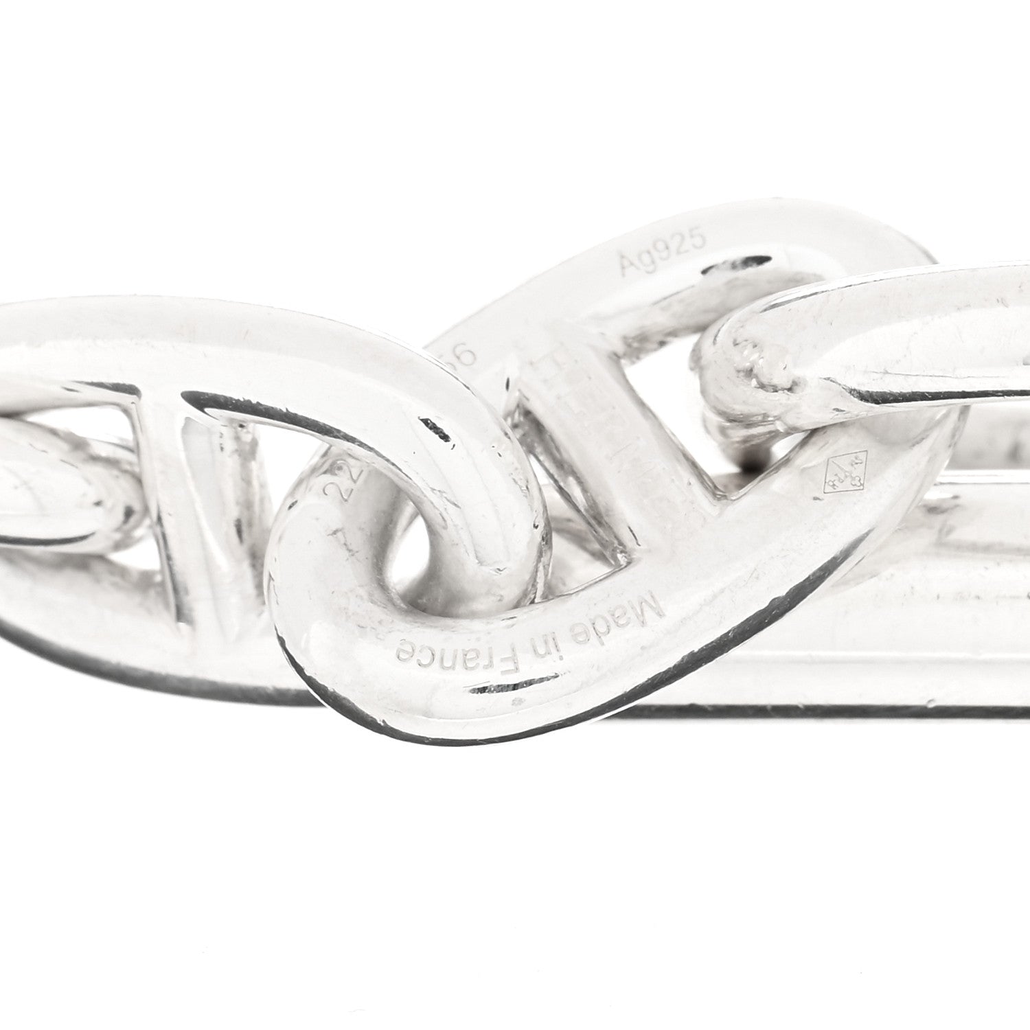 Hermes Sterling Silver MM Chaine d'Ancre Bracelet 3 of 3