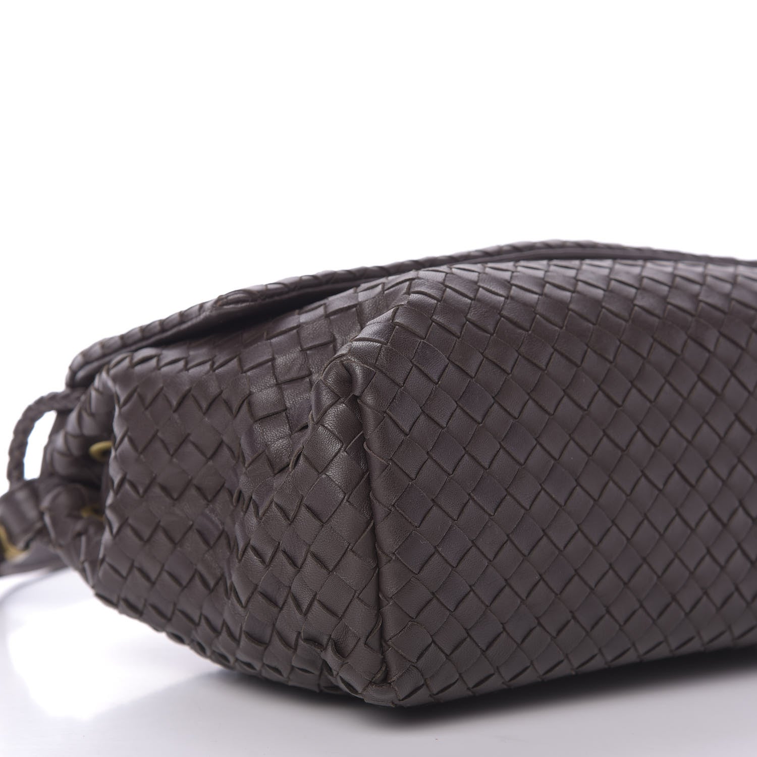 Bottega Veneta Nappa Intrecciato Flap Shoulder Bag Ebano 6 of 9