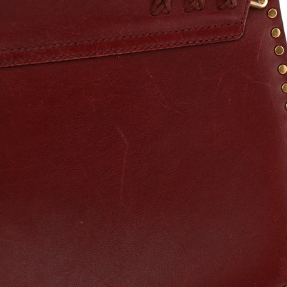 Chloe Calfskin Braided Small Hudson Shoulder Bag Sienna Red 12 of 15