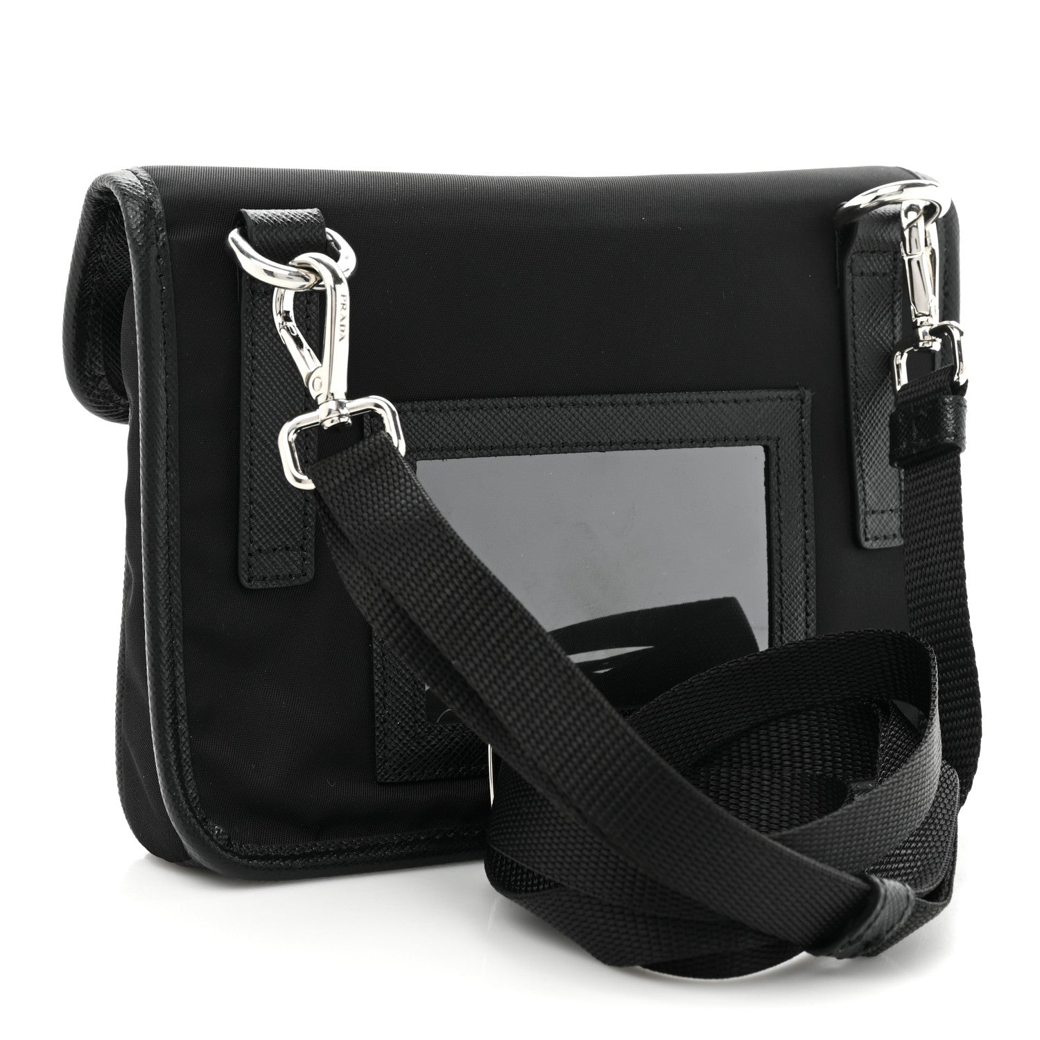 Prada Re-Nylon Saffiano Smartphone Case Crossbody Black 3 of 9