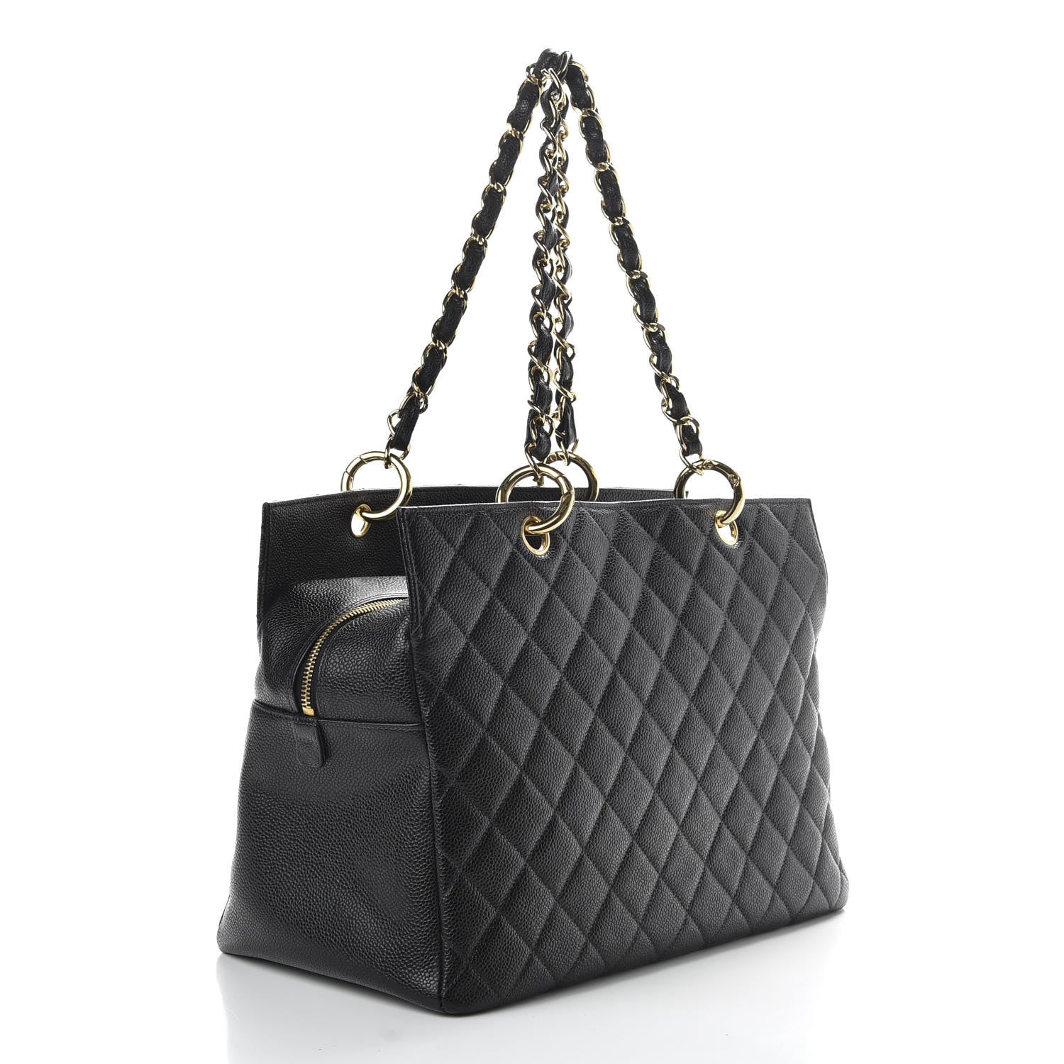 Chanel Caviar Quilted Grand Timeless Tote GTT Black 3 of 9