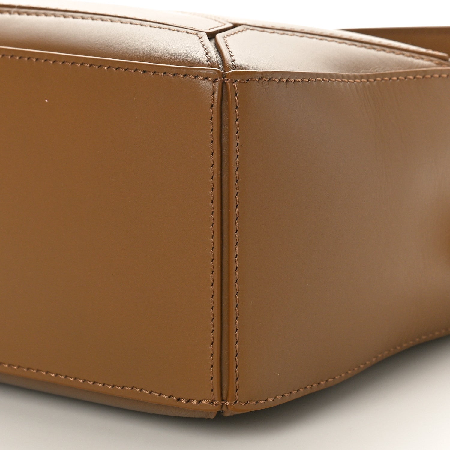 Loewe Satin Calfskin Small Puzzle Bag Oak 9 of 9