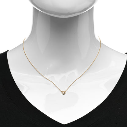 Tiffany 18K Rose Gold Diamond .10ct Elsa Peretti Diamonds by the Yard Pendant Necklace 2 of 5