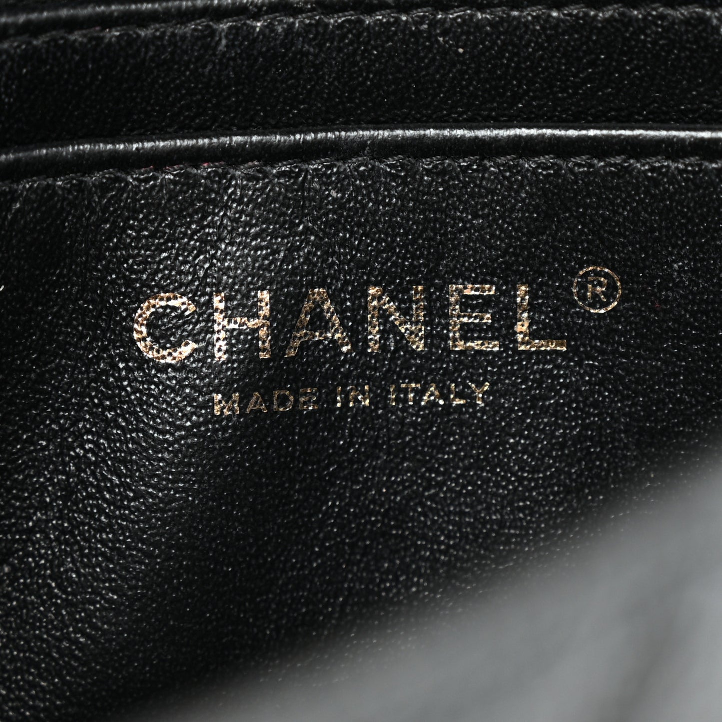 Metallic Caviar Quilted Mini Rectangular Flap Black