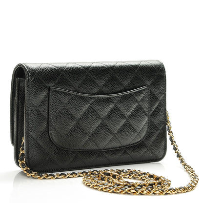 Chanel Caviar Quilted Wallet On Chain WOC Black 3 of 8