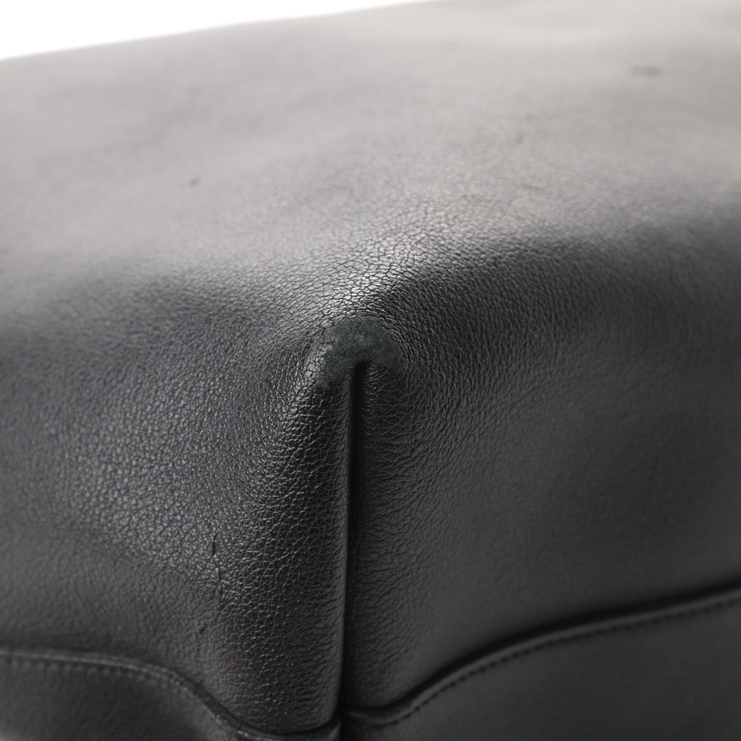 Calfskin Large Shopping Tote Black