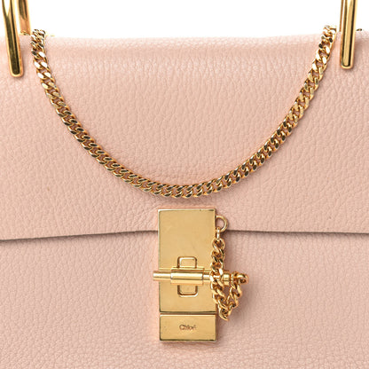Chloe Grained Lambskin Drew Shoulder Bag Cement Pink 12 of 12