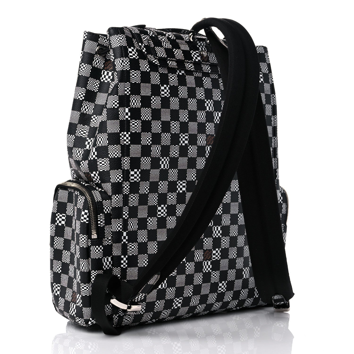 Louis Vuitton Damier Distorted Christopher Backpack Black White 2 of 8
