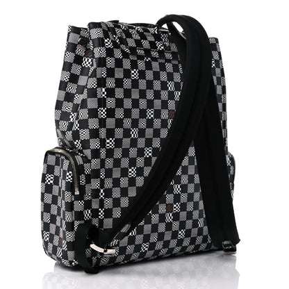 Louis Vuitton Damier Distorted Christopher Backpack Black White 2 of 8
