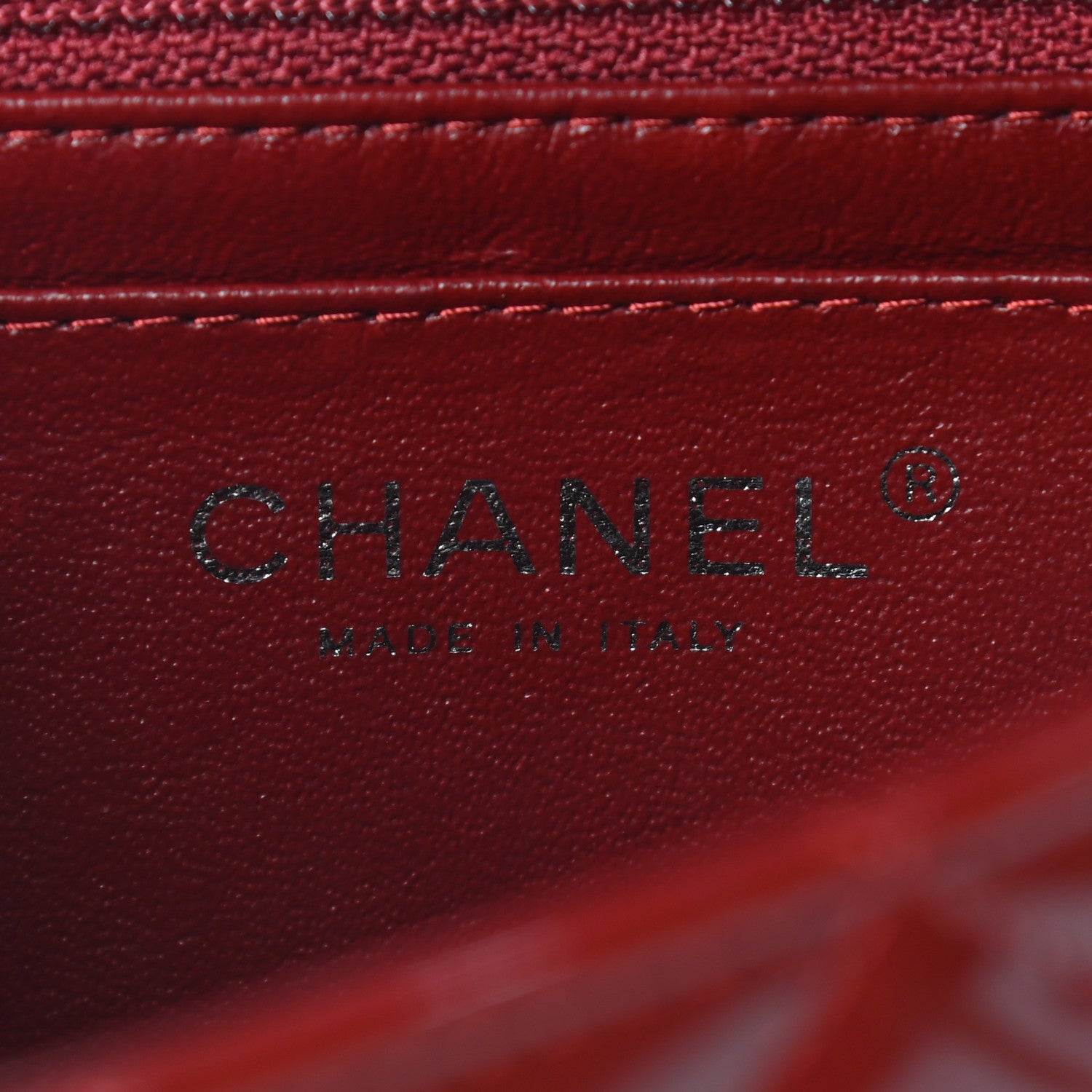 Chanel Patent Calfskin Quilted Mini Rectangular Flap Red 6 of 10