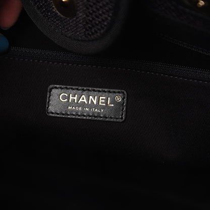 Chanel Mixed Fibers Calfskin Medium Deauville Tote Black 8 of 10