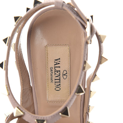 Valentino Garavani Patent Rockstud Ankle Strap 100mm Pumps 35.5 Skin Sorbet Poudre 5 of 11
