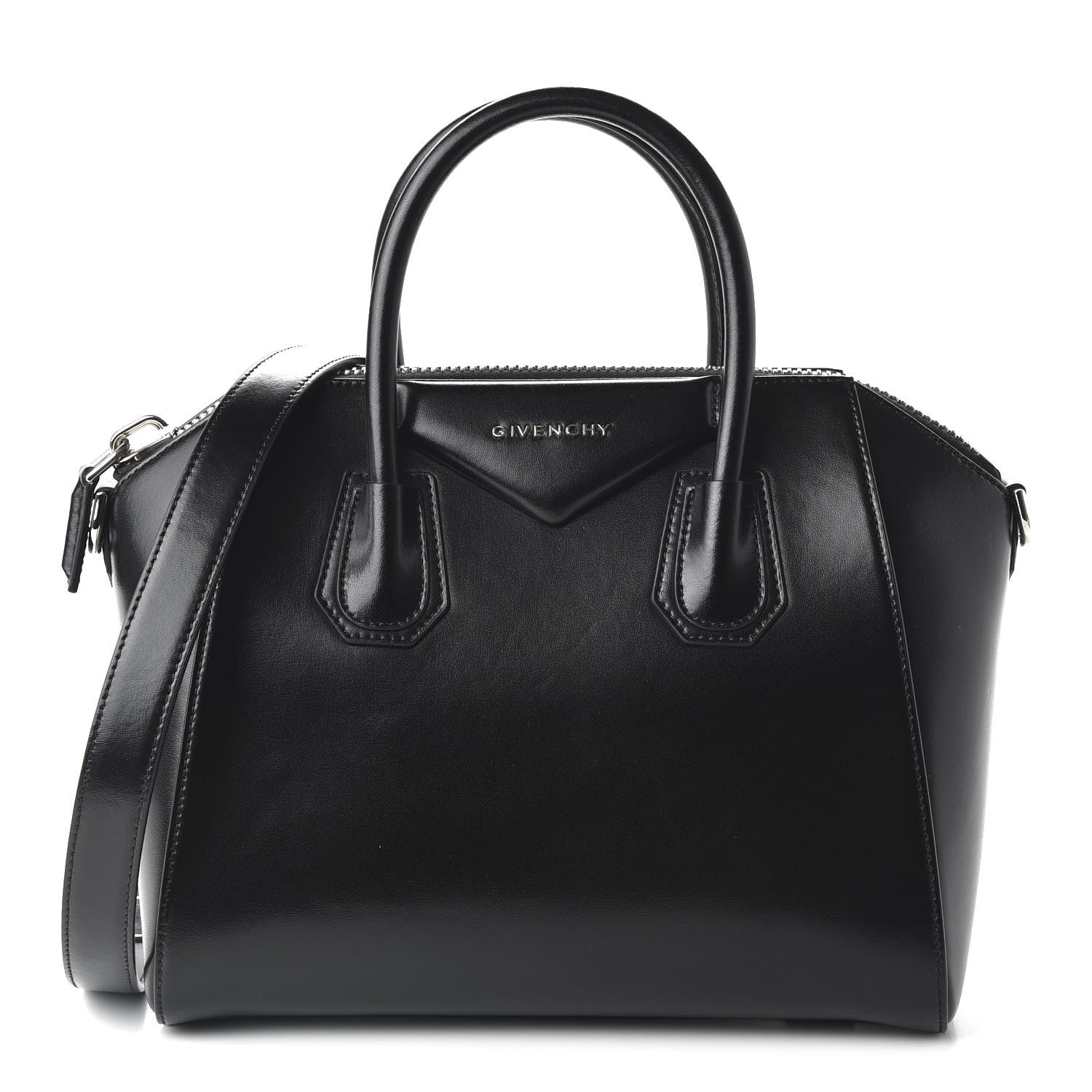Givenchy Shiny Lord Calfskin Small Antigona Black 1 of 10