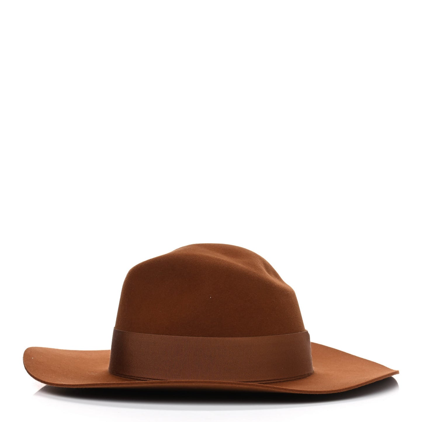 Rabbit Felt Laquered Gold Faubourg Pop H Hat 59 Marron Chutney