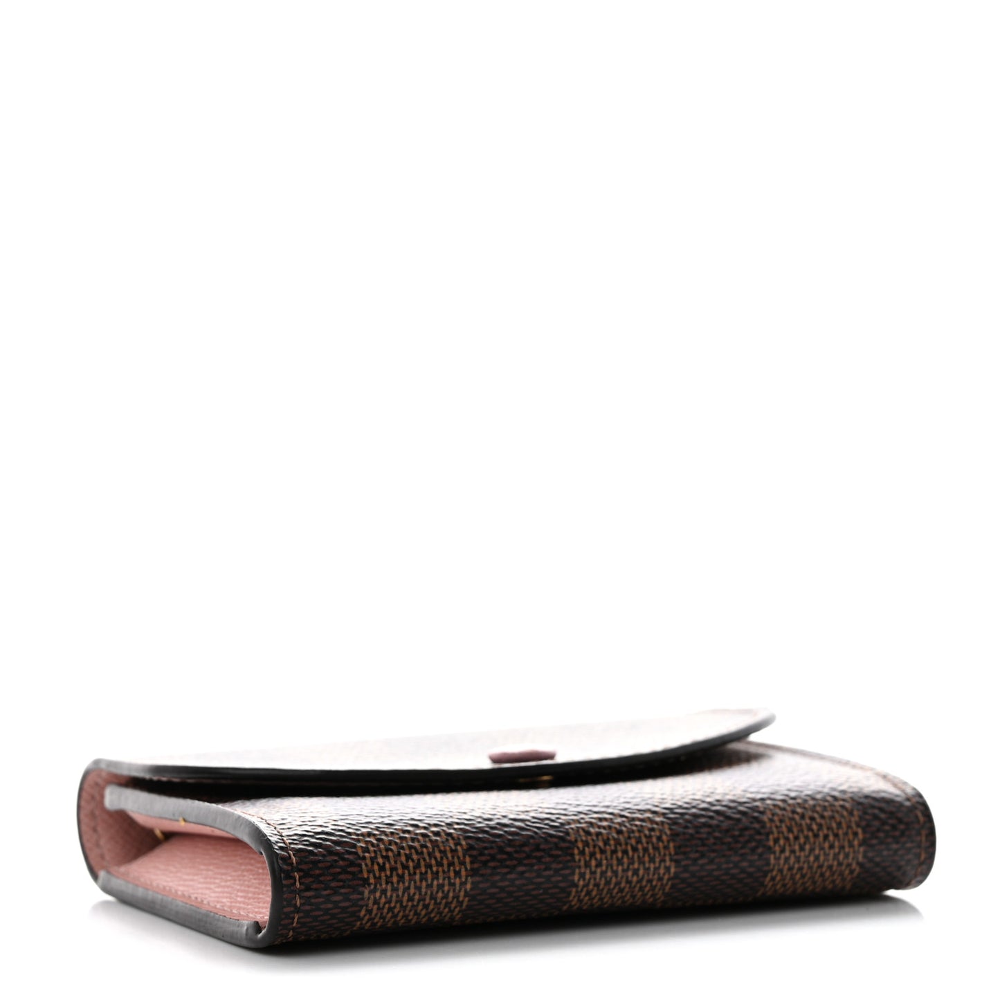 Damier Ebene Rosalie Coin Purse Rose Ballerine