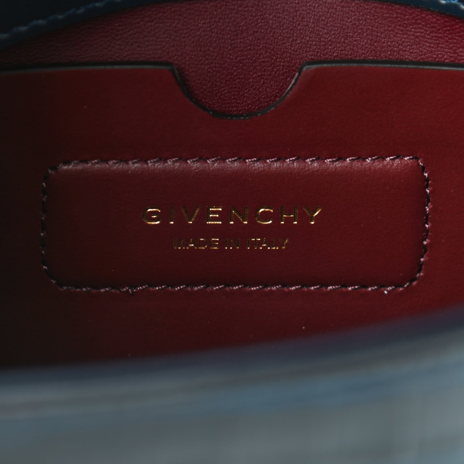 Givenchy Crocodile Embossed Small ID Flap Navy 6 of 8