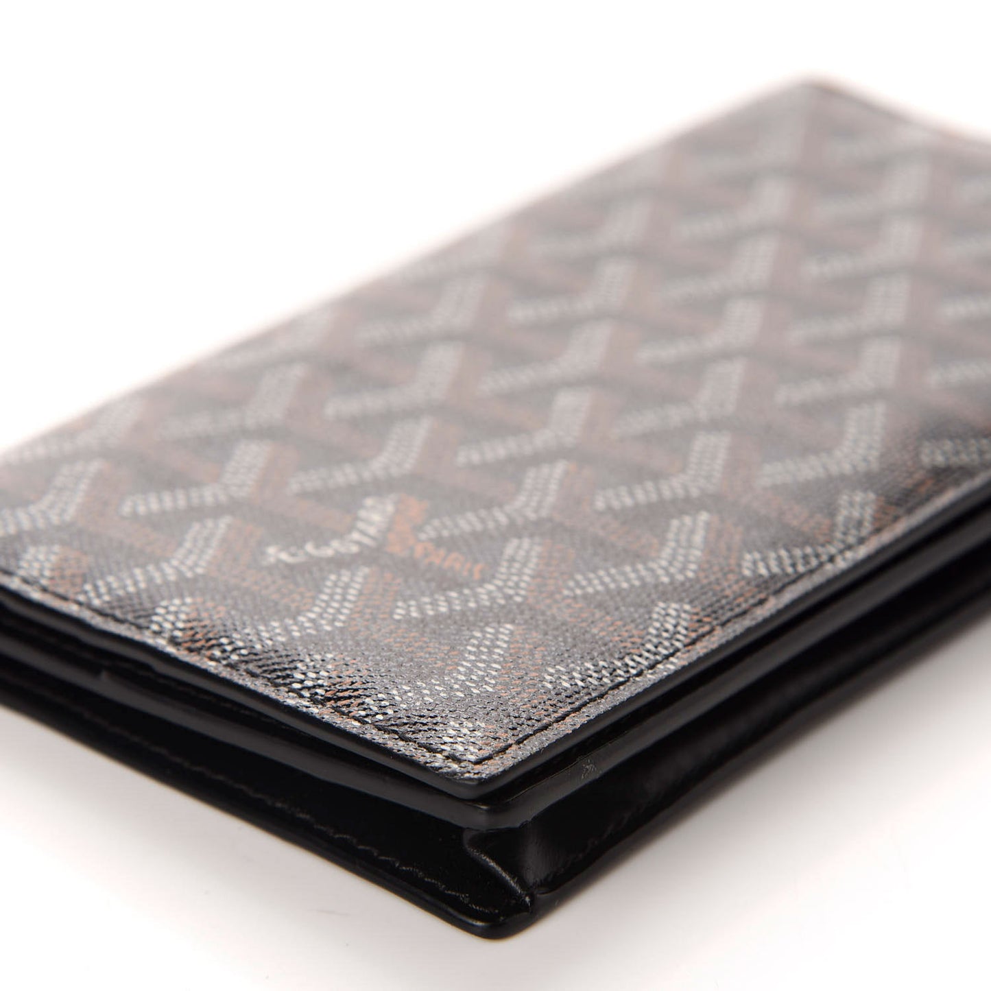 Goyardine Long Bi-Fold Wallet Black