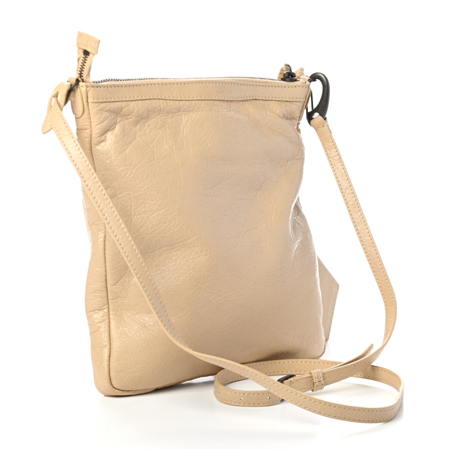 Balenciaga Agneau Classic Hardware Flat Crossbody Oryx 2 of 4